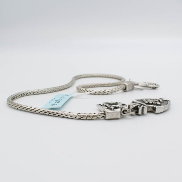 Stigma by Kim Min Sun Men’s Fleur De Lis Crest Pendant Necklace - Picture 6 of 6